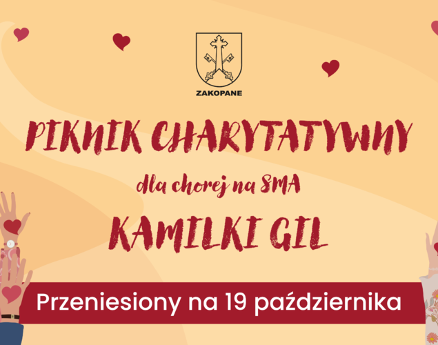 Piknik charytatywny dla Kamilki Gil przeniesiony na 19 października