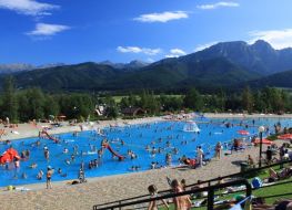 Baden im Sommer auf der „Polana Szymoszkowa“