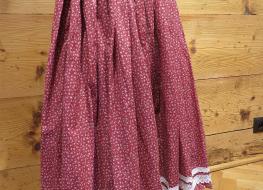 Spódnica farbanica ciemna czerwień – bawełna