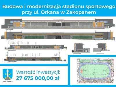 Obraz przedstawiający: Podpisanie umowy na budowę stadionu sportowego przy ul. Orkana