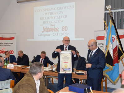 Obraz przedstawiający: XXXV Zjazd Delegatów NSZZ Solidarność 80 w Zakopanem