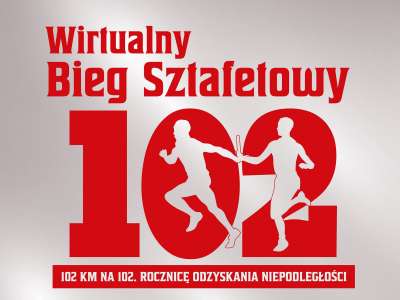 Obraz przedstawiający: Znamy wyniki wirtualnego biegu sztafet 102 na 102