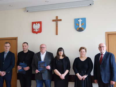 Obraz przedstawiający: Ślubowanie nowych urzędników
