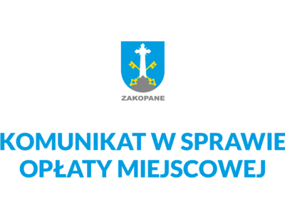 Obraz przedstawiający: Komunikat w sprawie opłaty miejscowej