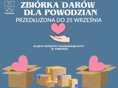 Obraz przedstawiający: Przedłużamy akcję pomocy powodzianom