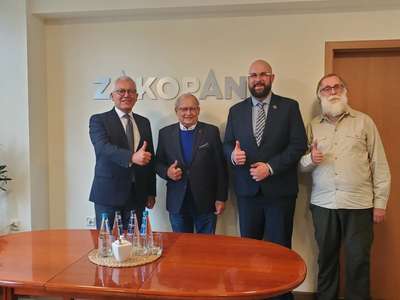 Obraz przedstawiający: Spotkanie z przedstawicielami Zakładów Kórnickich