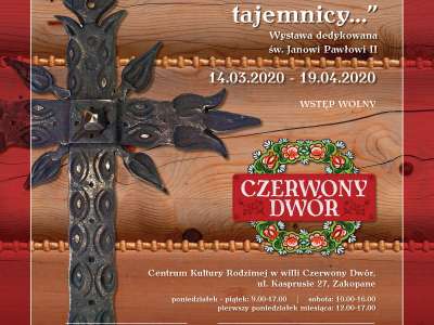 Obraz przedstawiający: Komunikat w sprawie ODWOŁANIA WERNISAŻU WYSTAWY PASYJNEJ 