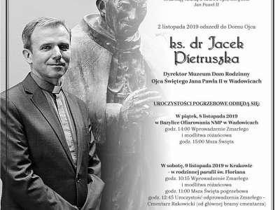 Obraz przedstawiający: Uroczystości pogrzebowe ks. dr Jacka Pietruszki