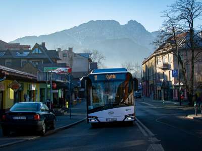 Obraz przedstawiający: Zakopane testuje autobus elektryczny