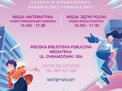 Obraz przedstawiający: Miejska Biblioteka Publiczna zaprasza uczniów klas 8 oraz klas maturalnych