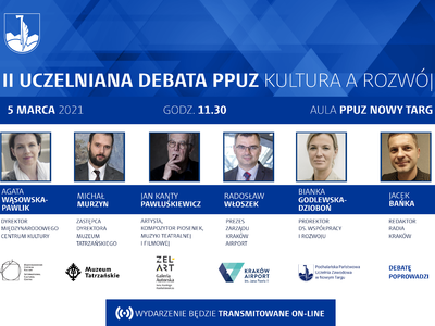 Obraz przedstawiający: II Uczelniana Debata PPUZ pod nazwą Kultura a rozwój