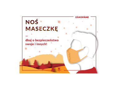 Obraz przedstawiający: Noś maseczkę – dbaj o bezpieczeństwo swoje i innych!