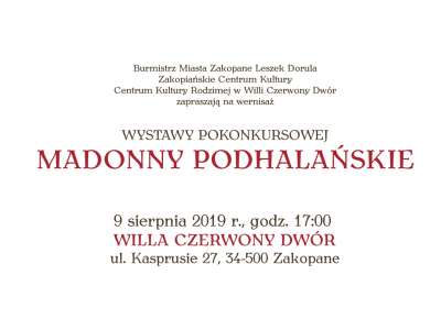 Obraz przedstawiający: Wernisaż wystawy pokonkursowej Madonny Podhalańskie
