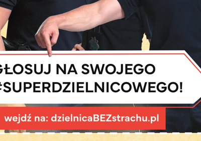 Obraz przedstawiający: Głosuj na swojego dzielnicowego #SuperDzielnicowy 2024