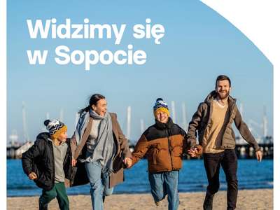 Obraz przedstawiający: „Widzimy się w Sopocie”. Miasto zaprasza turystów po sezonie