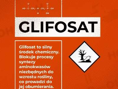 Obraz przedstawiający: Uwaga na toksyczny glifosat i Roundup