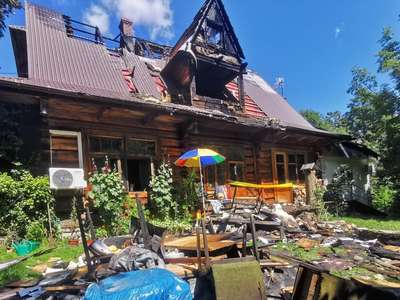 Obraz przedstawiający: Pomoc dla Bohdana Twardowskiego po tragicznym pożarze