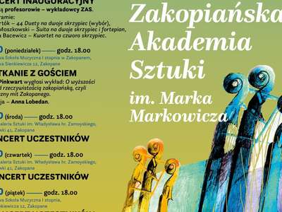 Obraz przedstawiający: 26. Zakopiańska Akademia Sztuki im. Marka Markowicza