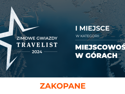 Obraz przedstawiający: Znamy Zimowe Gwiazdy Travelist 2024. Wśród górskich miejscowości króluje Zakopane