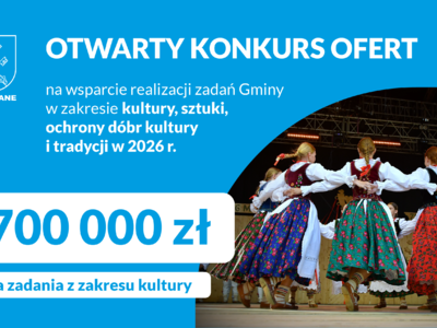 Obraz przedstawiający: Otwarty Konkurs Ofert na wsparcie realizacji zadań Gminy w zakresie...