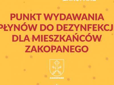 Obraz przedstawiający: Zapraszamy po odbiór płynów
