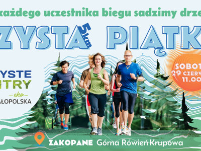 Obraz przedstawiający: Czysta Piątka. Biegnij z nami po czyste powietrze!
