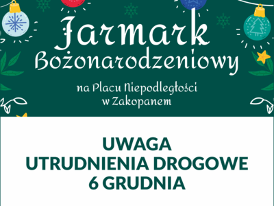Obraz przedstawiający: Ul. Gen. Galicy - utrudnienia w ruchu 6 grudnia
