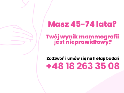 Obraz przedstawiający: Program profilaktyki raka piersi – etap pogłębionej diagnostyki w Podhalańskim...
