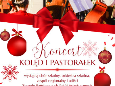 Obraz przedstawiający: Koncert kolęd i pastorałek uczniów ZPSA