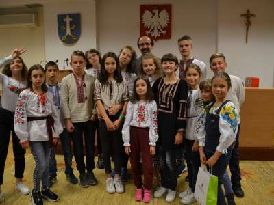 Obraz przedstawiający: Wizyta dzieci z Ukrainy