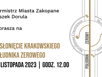 Obraz przedstawiający: Odsłonięcie Krakowskiego Południka Zerowego
