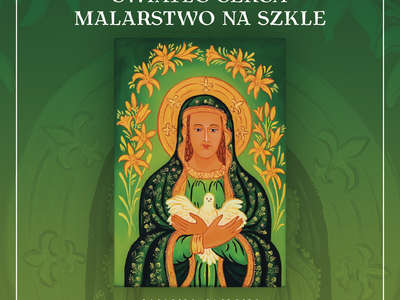 Obraz przedstawiający: ​​Światło, które pozostało. Retrospektywna wystawa malarstwa na szkle Janiny Maślanki​