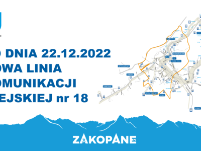 Obraz przedstawiający: Nowa linia komunikacji miejskiej w Zakopanem – nr 18