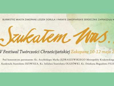 Obraz przedstawiający: Zapraszamy na XIV Festiwal Twórczości Chrześcijańskiej