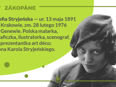 Obraz przedstawiający: 130. rocznica urodzin Zofii Stryjeńskiej