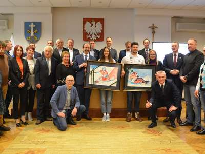 Obraz przedstawiający: Snowboardziści uhonorowani podczas XLV Sesji Rady Miasta Zakopane