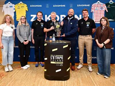 Obraz przedstawiający: Konferencja prasowa poświęcona drugiej edycji L’Étape Poland by Tour de...