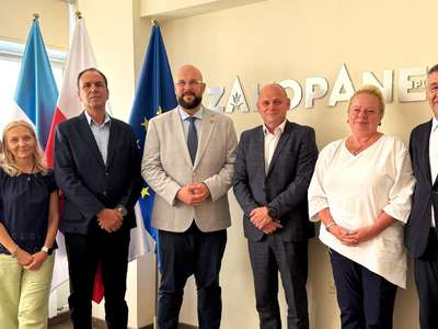 Obraz przedstawiający: Delegacja partnerskiego miasta Bansko odwiedziła Zakopane