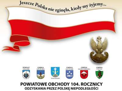 Obraz przedstawiający: Powiatowe obchody 104. Rocznicy Odzyskania przez Polskę Niepodległości