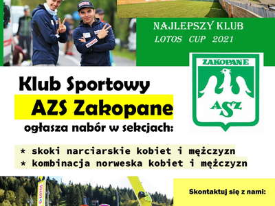 Obraz przedstawiający: Nabór do AZS Zakopane