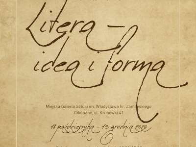 Obraz przedstawiający: Litera - Idea i Forma