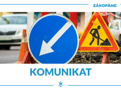 Obraz przedstawiający: Uwaga! Utrudnienia w ruchu