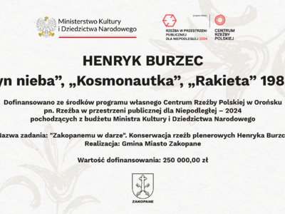 Obraz przedstawiający: Stanowisko w sprawie renowacji i przeniesienia rzeźb plenerowych Henryka Burzca