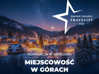 Obraz przedstawiający: Zakopane nominowane w rankingu Zimowe Gwiazdy Travelist 2026