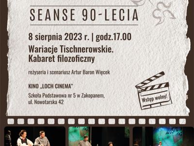 Obraz przedstawiający: Seanse 90-lecia "Wariacje Tischnerowskie. Kabaret filozoficzny"