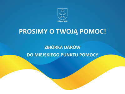 Obraz przedstawiający: Prosimy o wsparcie działalności Miejskiego Punktu Pomocy dla obywateli Ukrainy