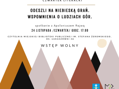 Obraz przedstawiający: Apoloniusz Rajwa o ludziach gór