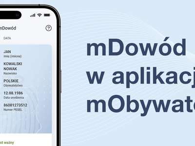 Obraz przedstawiający: Dowiedz się więcej o mDowodzie w aplikacji mObywatel 2.0