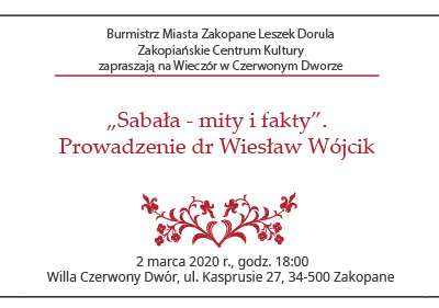Obraz przedstawiający: Wieczór w Czerwonym Dworze - Sabała