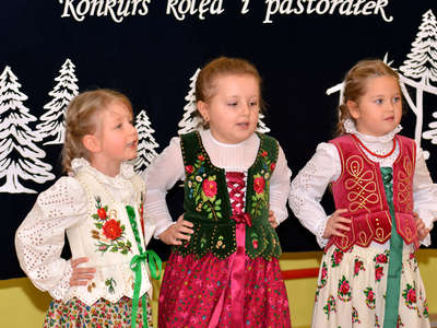 Obraz przedstawiający: I Gminny Konkurs Kolęd i Pastorałek dla uczniów szkół i...